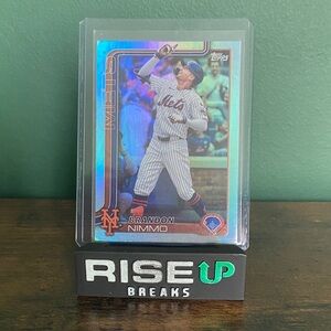 2025 Topps Brandon Nimmo Foil.